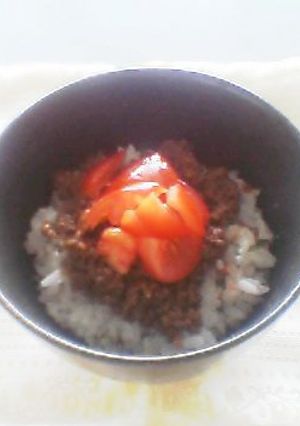 おうちで一人ランチ③桜海老ごはんの肉味噌丼-レシピのメイン写真