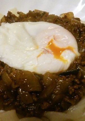 お手軽すき家のカレーきしめん-レシピのメイン写真