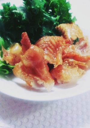 揚げない鶏皮パリパリ-レシピのメイン写真