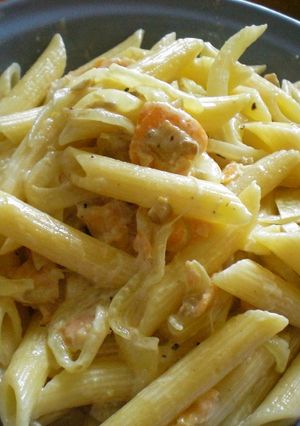 サーモンクリームソースのパスタ-レシピのメイン写真