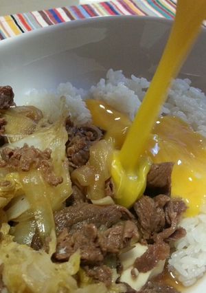 簡単あっさり牛鍋丼-レシピのメイン写真