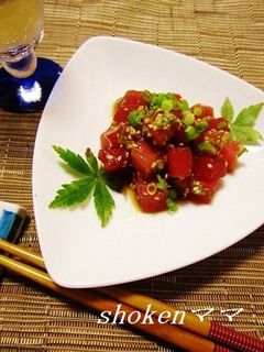 簡単!焼き肉のたれdeマグロのユッケ風♪-レシピのメイン写真