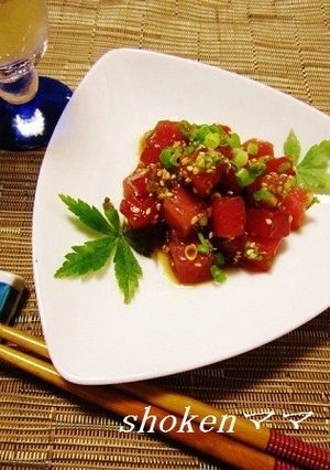 簡単!焼き肉のたれdeマグロのユッケ風♪-レシピのメイン写真