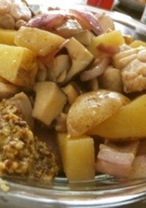 極旨じゃがいもと鶏肉の白ワイン煮込み-レシピのメイン写真