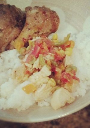 チキンミックスベジタブル丼-レシピのメイン写真
