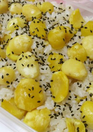 運動会のお弁当☆２０１２【栗ごはん】-レシピのメイン写真
