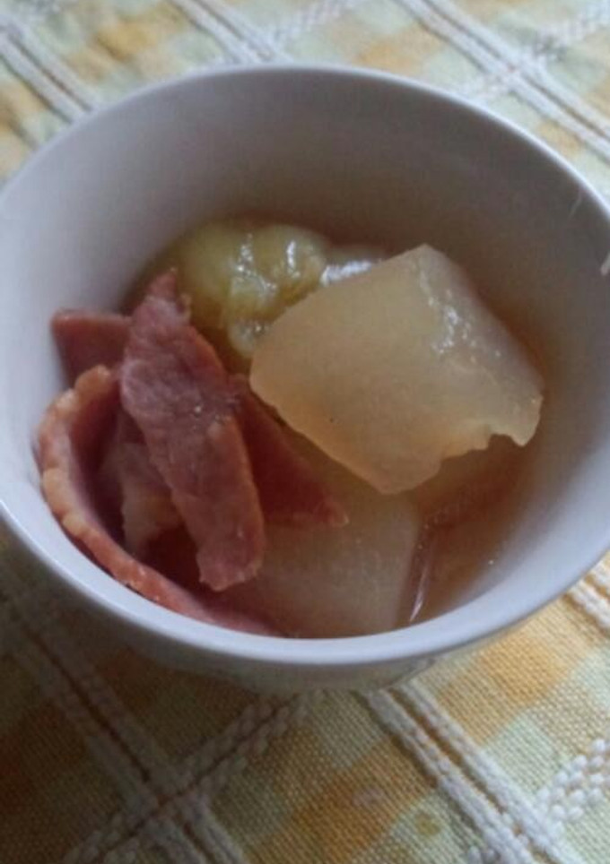 簡単！ベーコンと冬瓜の煮物-レシピのメイン写真
