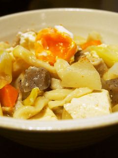 野菜ゴロゴロ♪豚汁風煮込みうどん-レシピのメイン写真