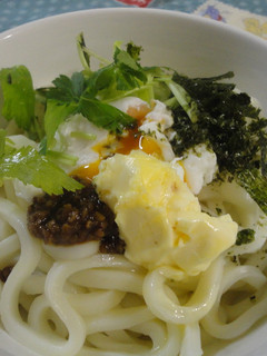 釜玉バターうどん-レシピのメイン写真