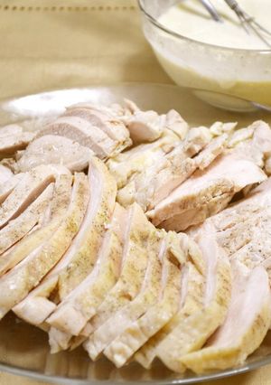 鶏むね肉の酒蒸し-レシピのメイン写真