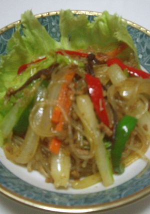 すき家の新カレーでチャプチェ-レシピのメイン写真