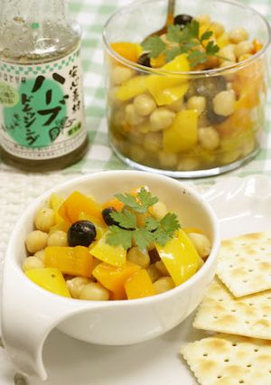 ひよこ豆とパプリカのマリネサラダ-レシピのメイン写真