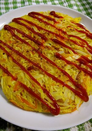 簡単！たっぷりシャキシャキポテトオムレツ-レシピのメイン写真