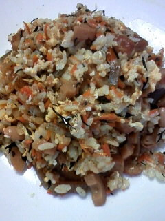 リメイク♪ヒジキの煮物で炒飯-レシピのメイン写真