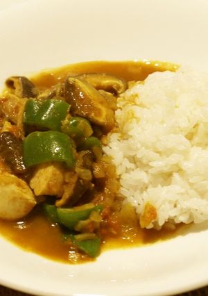 ササミとキノコのダイエットカレー-レシピのメイン写真