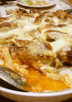 ペンネとカリカリチキンのグラタン-レシピのメイン写真