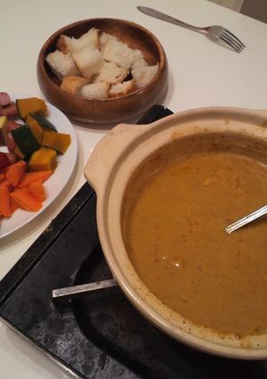 チーズカレーフォンデュ-レシピのメイン写真