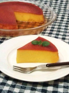 かぼちゃプリンのケーキ風-レシピのメイン写真