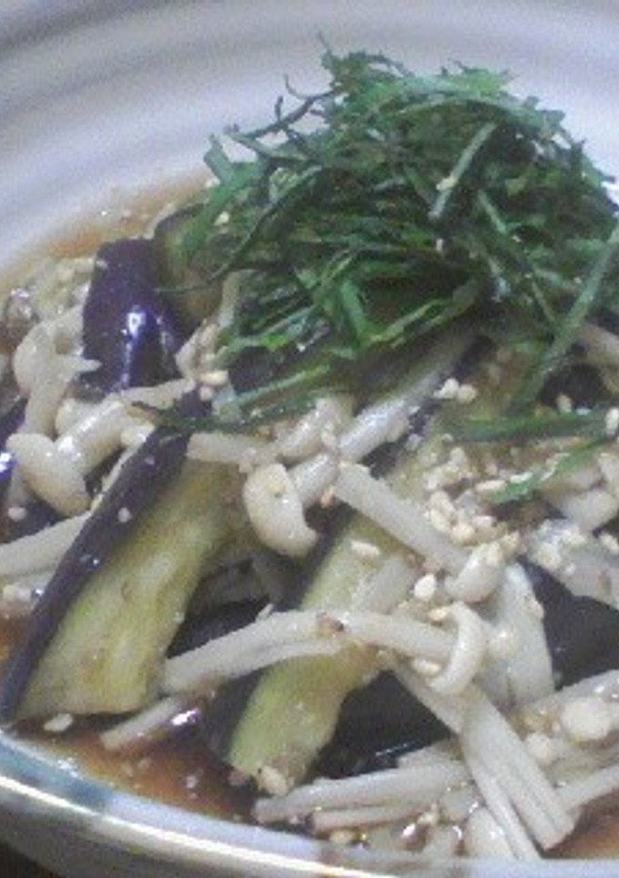茄子とエノキのゴマ生姜醤油-レシピのメイン写真