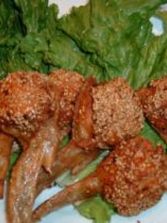 鳥手羽のごま揚げ-レシピのメイン写真