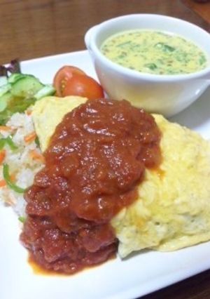 トマト☆オムライス風チャーハン-レシピのメイン写真