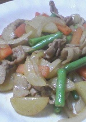 豚バラと野菜のカレー風味-レシピのメイン写真