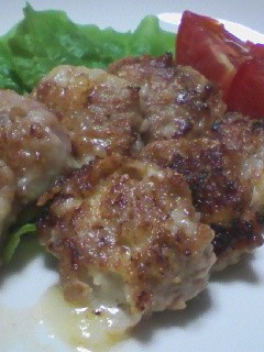 チーズ入りチビつくねのワサビ醤油-レシピのメイン写真