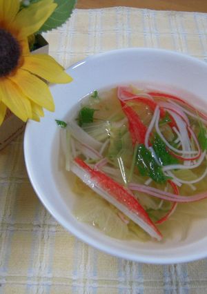 超簡単♪レタススープ-レシピのメイン写真