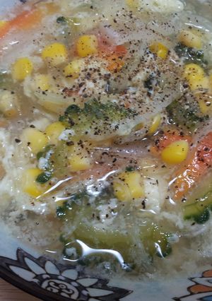 ゴーヤのスパイシー春雨スープ-レシピのメイン写真