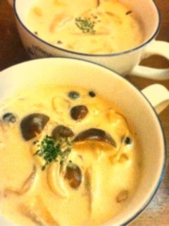 たっぷりきのこのクリームスープ♡-レシピのメイン写真