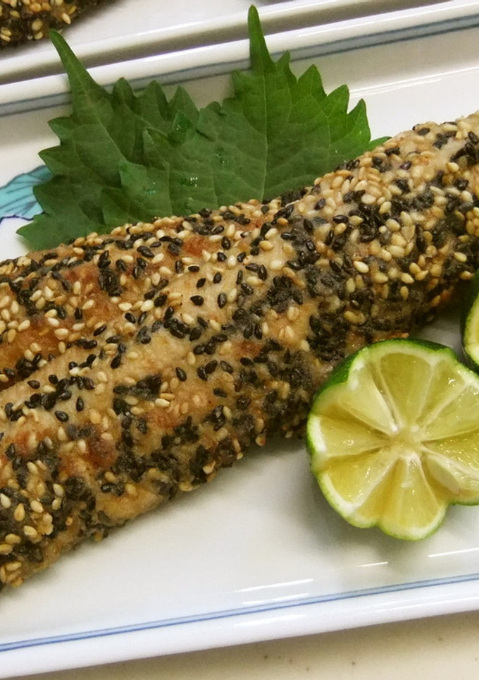 秋刀魚の胡麻衣揚げ焼き～お弁当にも～-レシピのメイン写真
