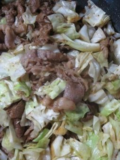 牛肉とキャベツのウスターソース炒め。-レシピのメイン写真