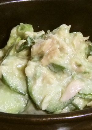 甘酢とマヨネーズで♪アボカドツナきゅうり-レシピのメイン写真