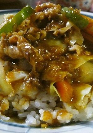 野菜炒めカレー-レシピのメイン写真
