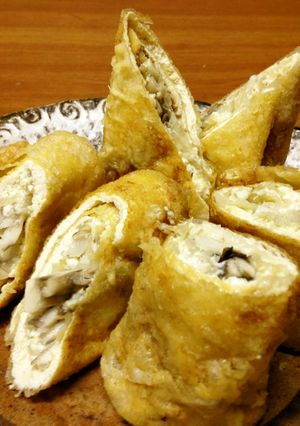 和尚の油揚げと豆腐の洋風春巻-レシピのメイン写真