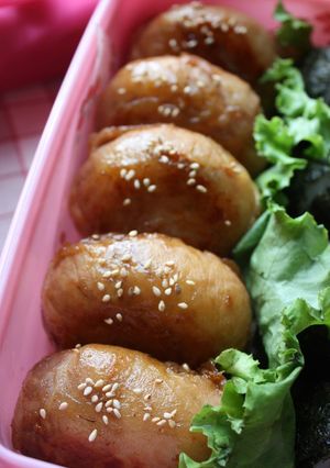 運動会のお弁当2012　肉巻きおにぎり-レシピのメイン写真