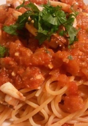 やりイカとトマトソースのパスタ-レシピのメイン写真