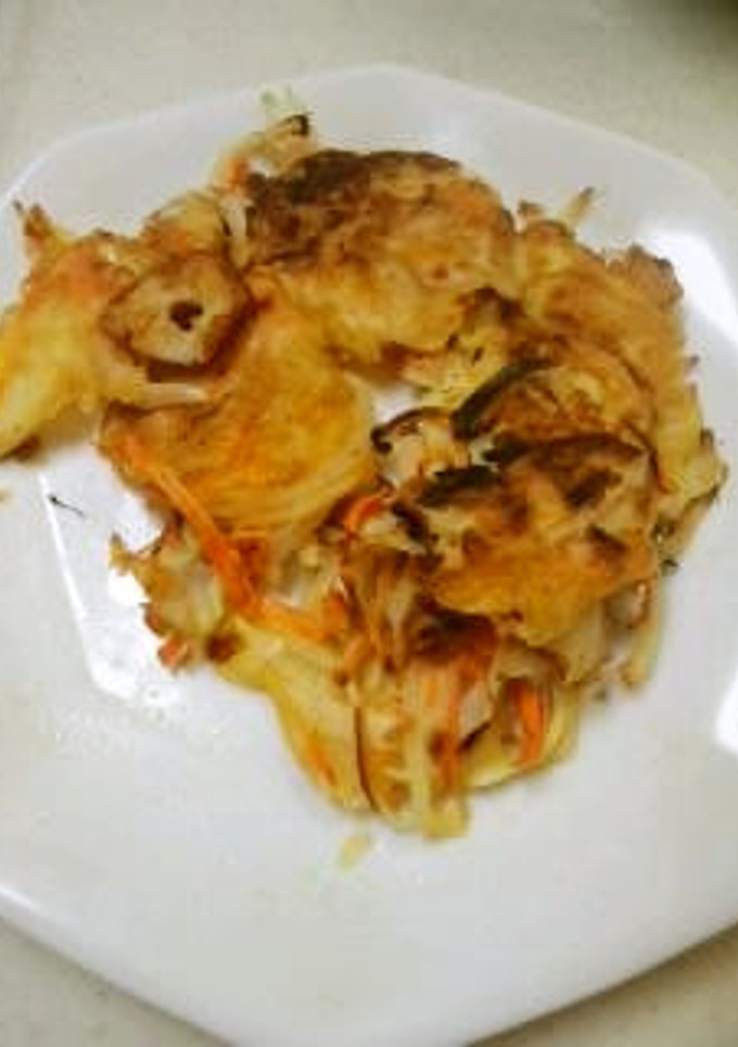 ちくわと野菜お焼き-レシピのメイン写真