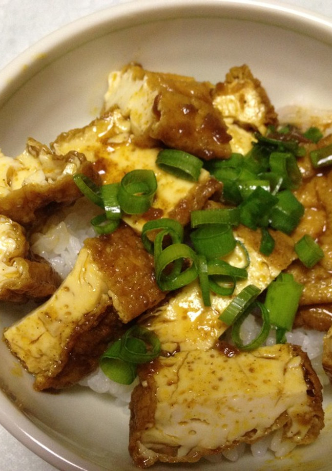 煮込み厚揚げ丼ｂｙすき家カレー-レシピのメイン写真