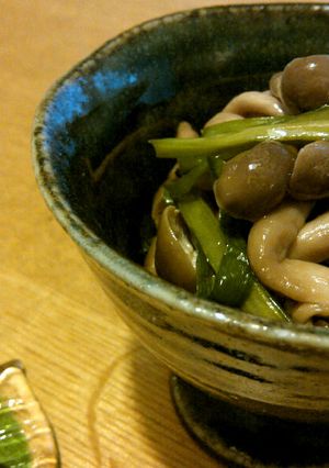 5分レシピ　きのことニラの醬油さっと煮-レシピのメイン写真