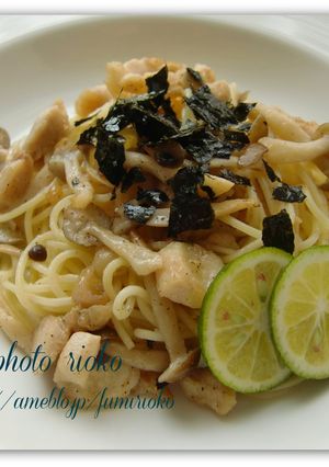 *チキンときのこの鶏だしパスタ*-レシピのメイン写真