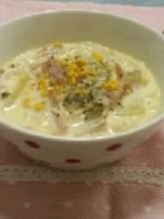 クリームスープスパゲティー-レシピのメイン写真