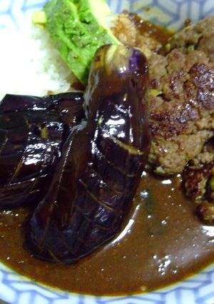 アボカドハンバーグカレー-レシピのメイン写真