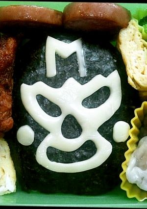 キャラ弁 謎の覆面レスラー☆-レシピのメイン写真