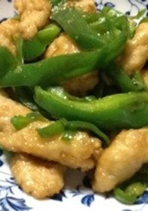 鶏とピーマンのオイスターソース炒め-レシピのメイン写真