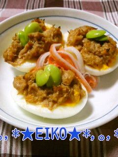 ゆでたまごのツナみそ焼き☆彡-レシピのメイン写真
