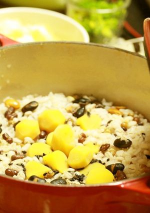 栗の甘露煮de雑穀栗ごはん-レシピのメイン写真