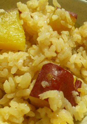 秋の味覚サツマイモご飯-レシピのメイン写真
