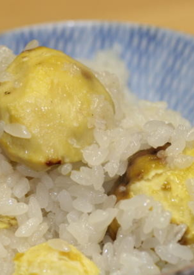 焼き栗のもち米100%　ごはん-レシピのメイン写真