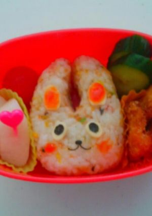 キャラ弁 うさちゃん-レシピのメイン写真